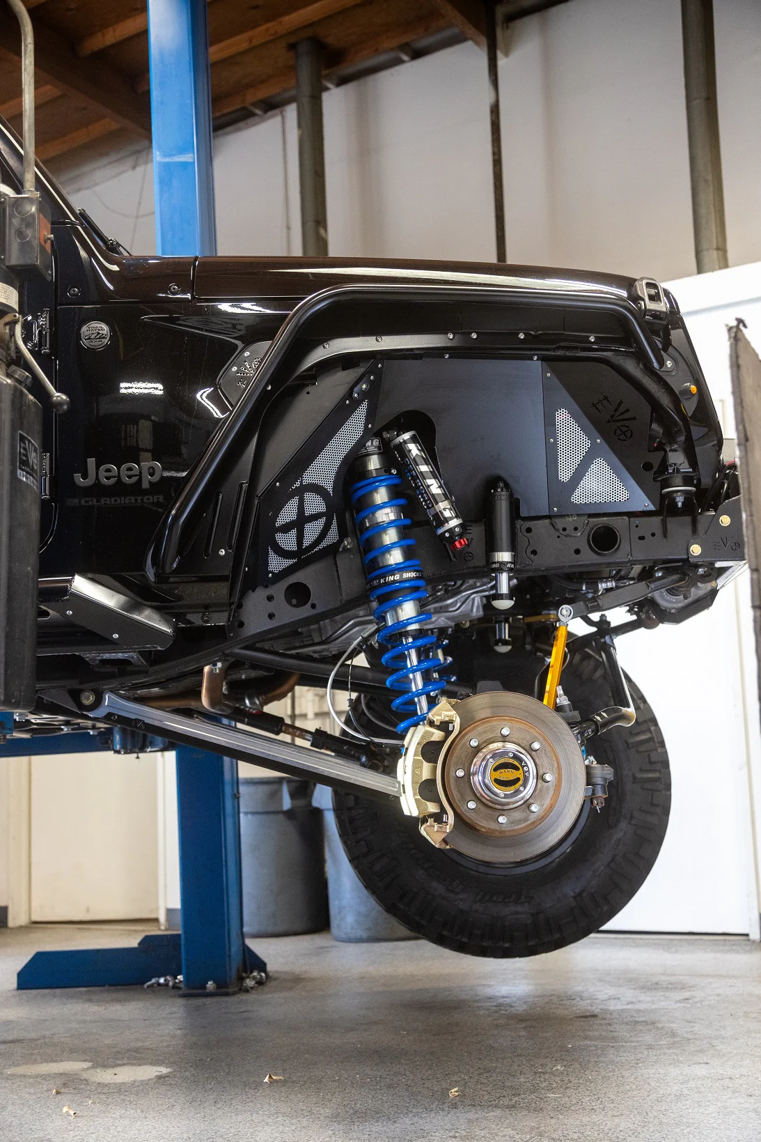 14" Inch Travel EVO SPEC KING FRONT FABRICATION Shock Tower 2.5" or 3.0" COILOVER BLACK FOR JL/JT WRANGLER & GLADIATOR - Image 6