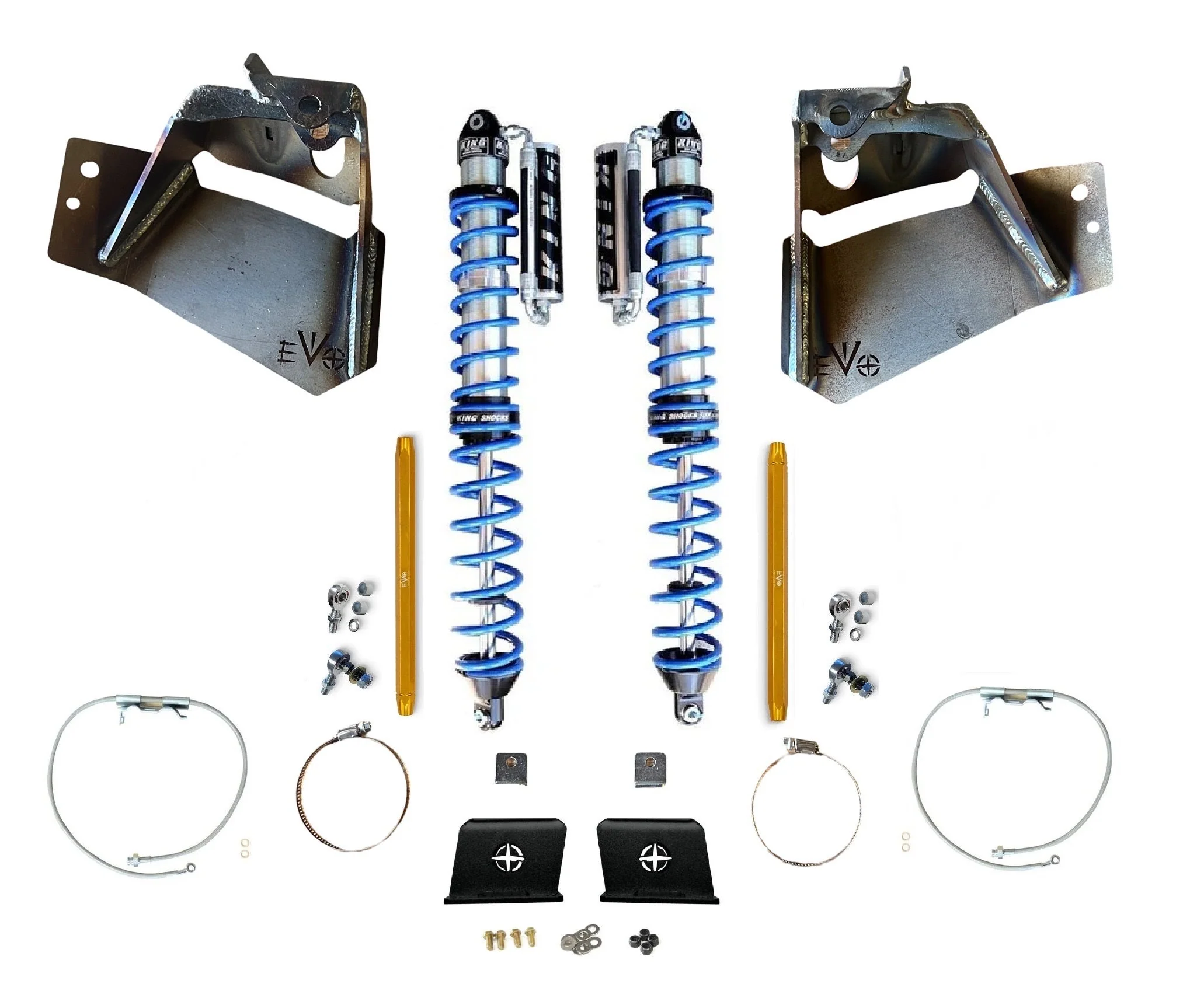 14" Inch Travel EVO SPEC KING REAR FABRICATION Gladiator Shock Tower 2.5" or 3.0" COILOVER BLACK FOR JT GLADIATOR - Image 10