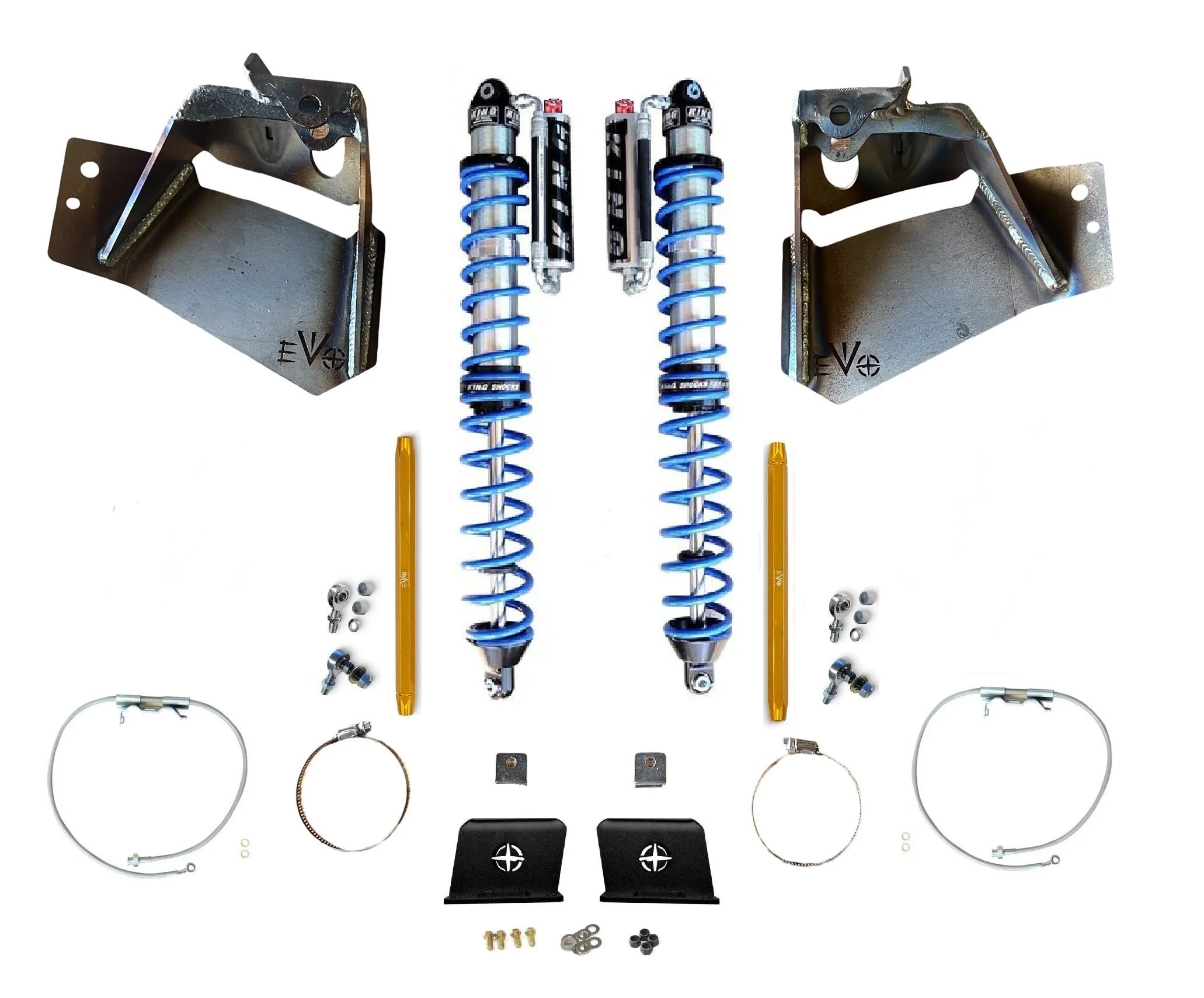 14" Inch Travel EVO SPEC KING REAR FABRICATION Gladiator Shock Tower 2.5" or 3.0" COILOVER BLACK FOR JT GLADIATOR - Image 11