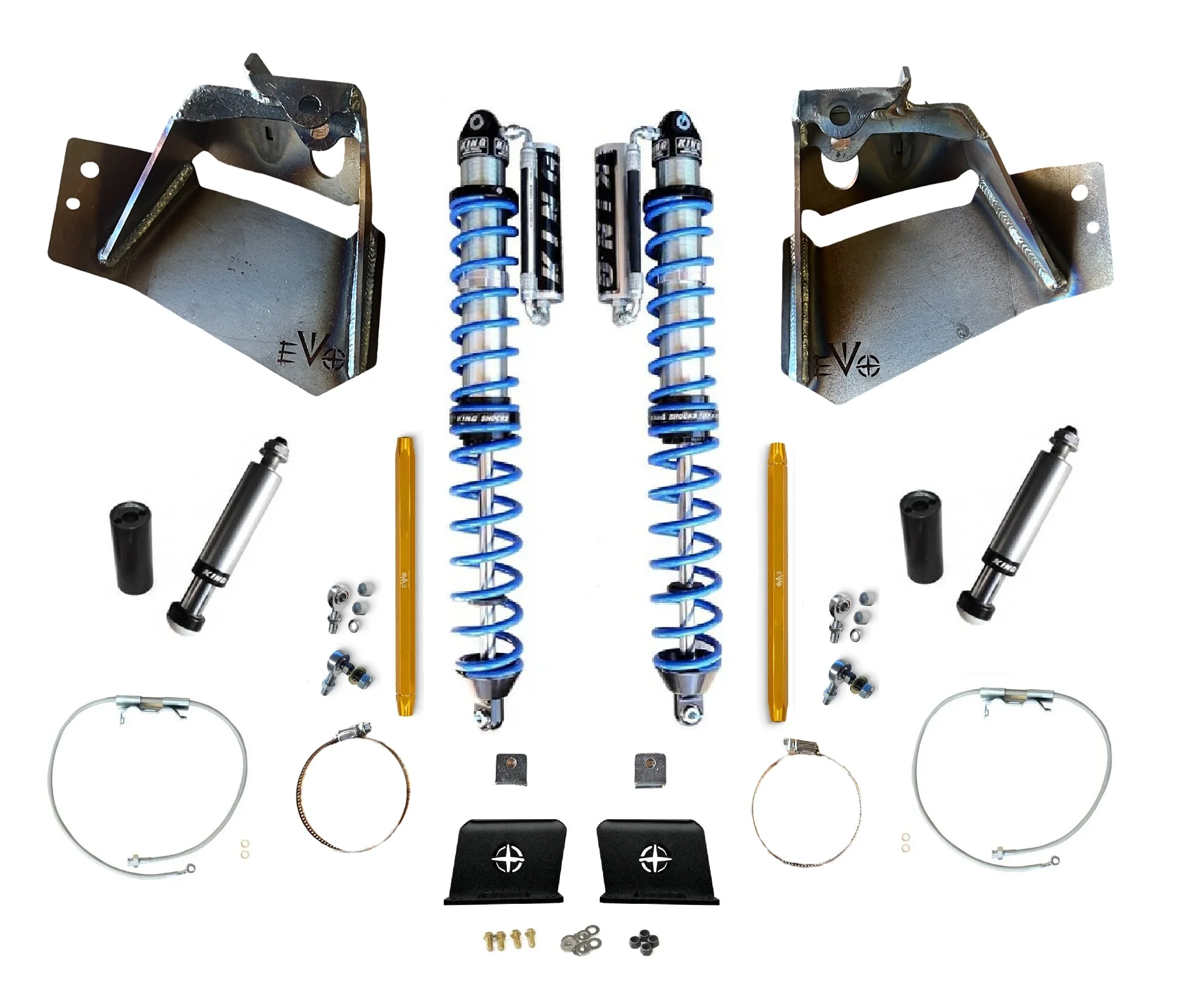 14" Inch Travel EVO SPEC KING REAR FABRICATION Gladiator Shock Tower 2.5" or 3.0" COILOVER BLACK FOR JT GLADIATOR - Image 7