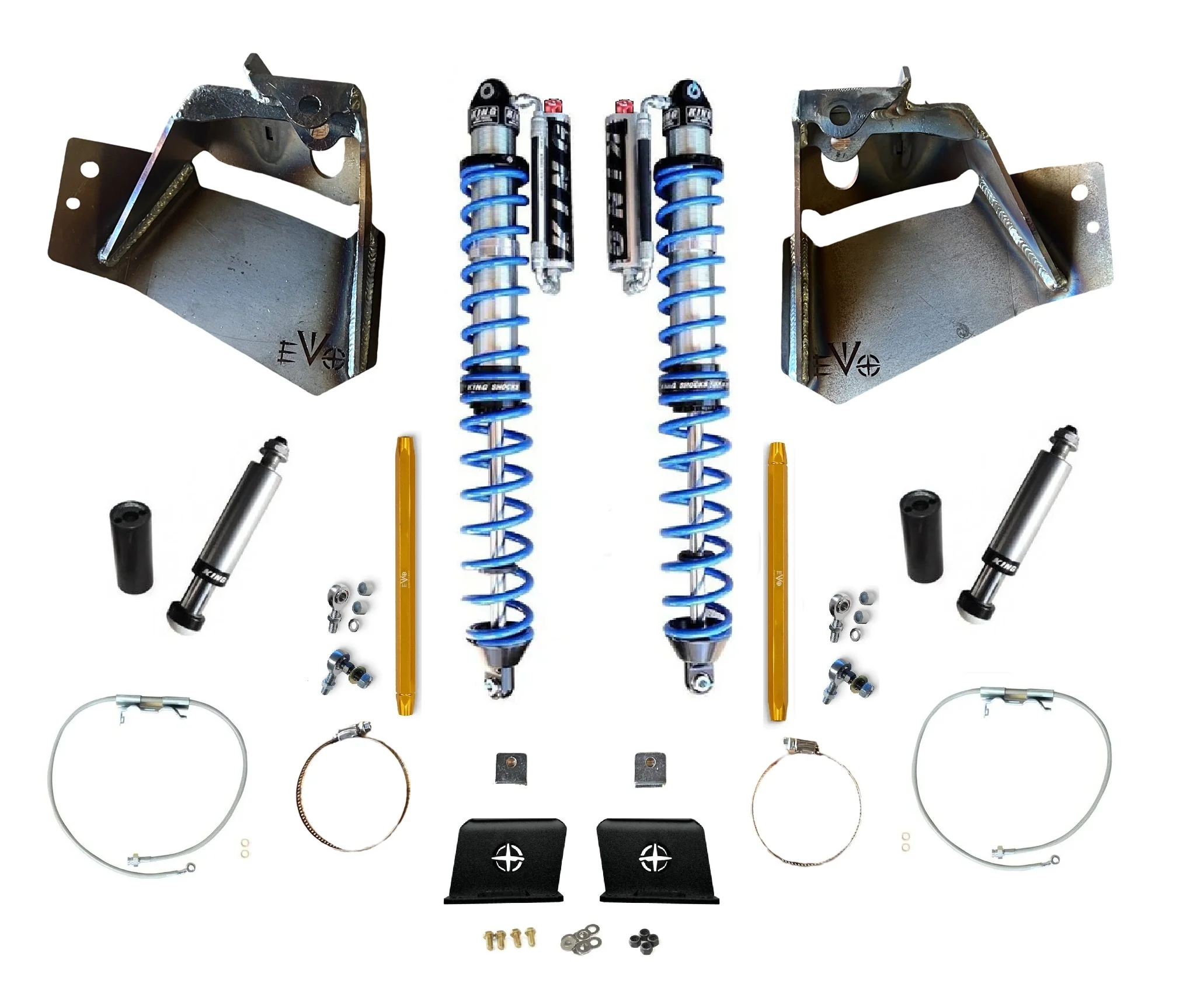 14" Inch Travel EVO SPEC KING REAR FABRICATION Gladiator Shock Tower 2.5" or 3.0" COILOVER BLACK FOR JT GLADIATOR - Image 8