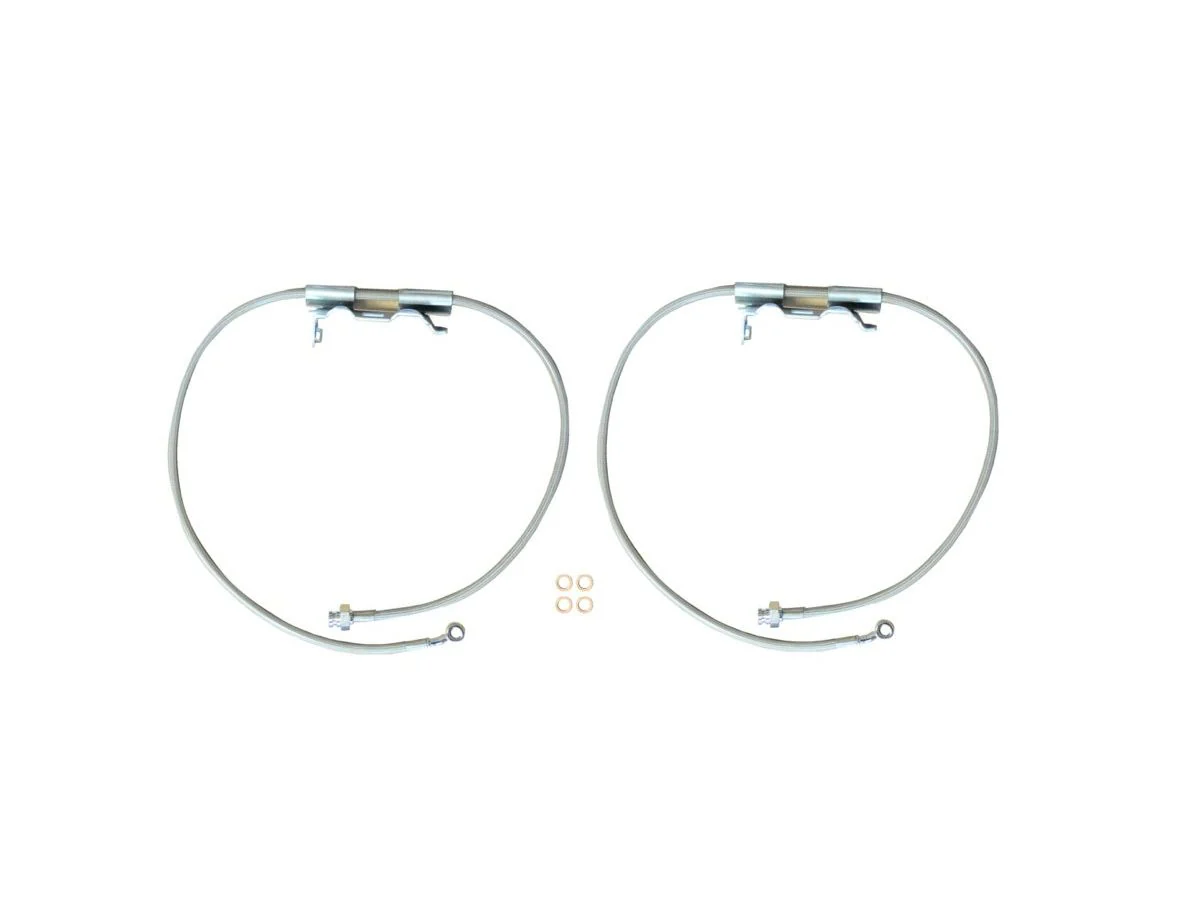 FRONT BRAKE LINE HOSE PAIR FOR 2.5-6.5" LIFT FOR JL/JLU/JT