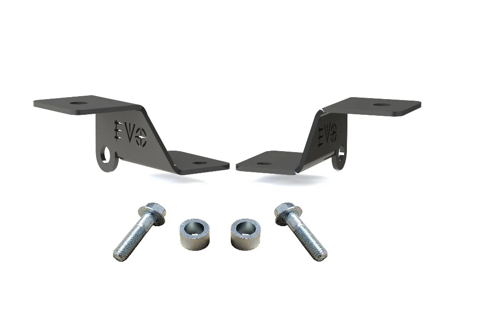 Jeep Wrangler 392, Moab & JT Gladiator Mojave (High Hood) A Pillar Cowl Ditch Light Mounts, Pair Black