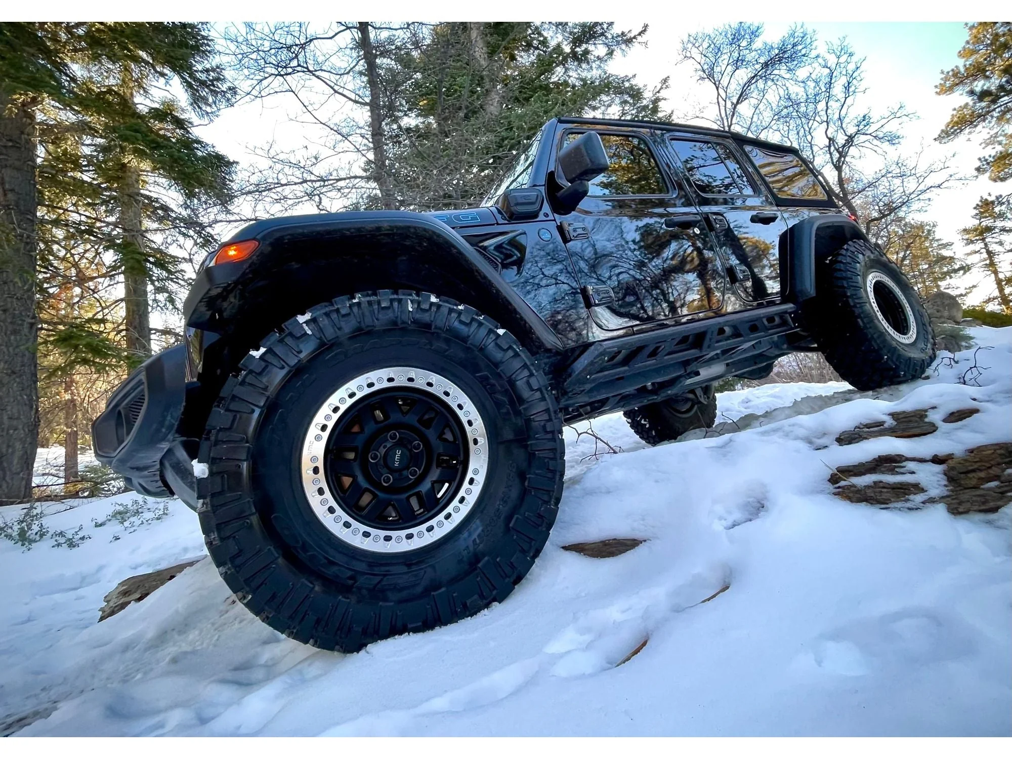 Jeep Wrangler Unlimited JLU KSPEC Rock Sliders - Image 5