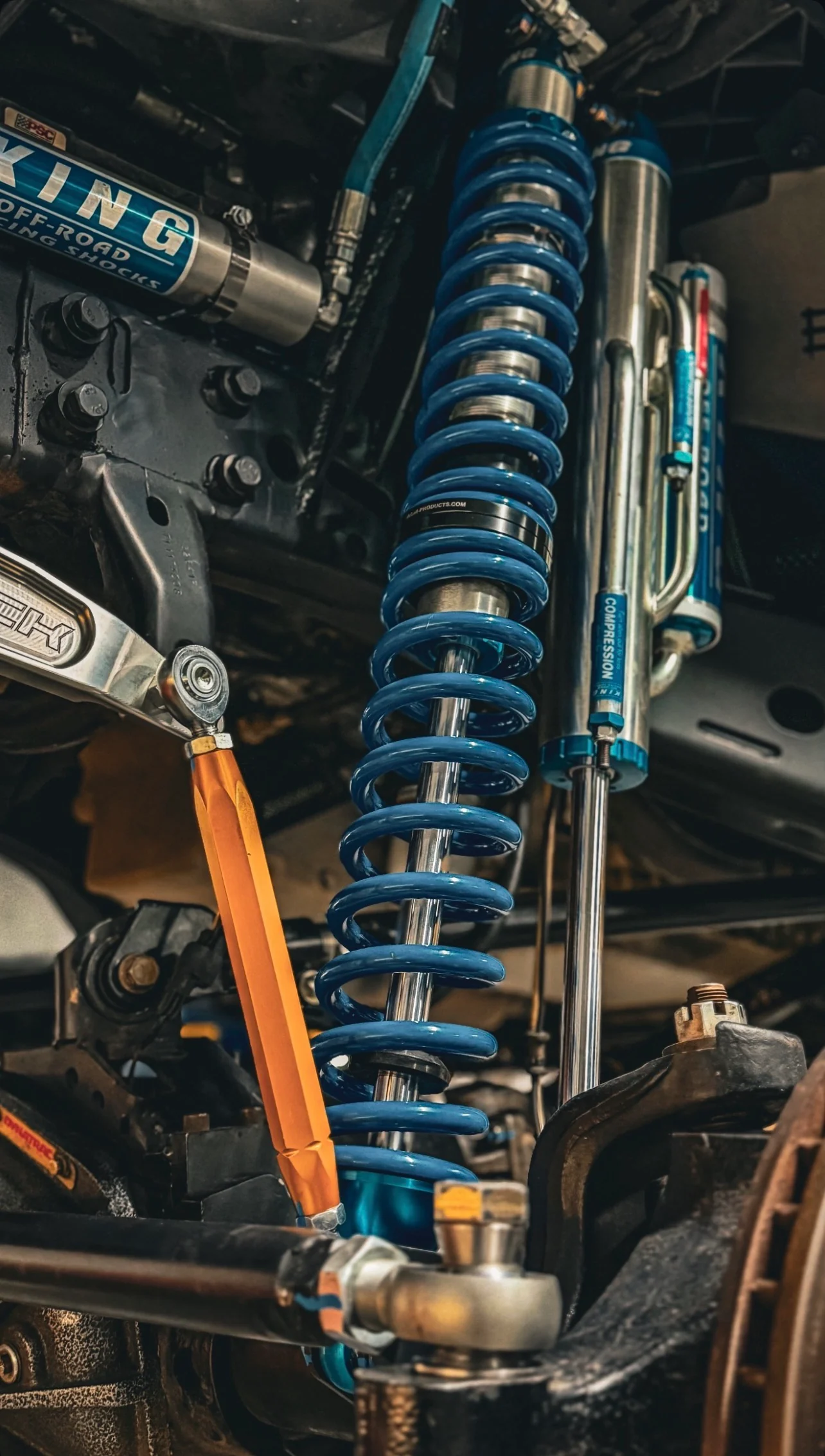 JK JKU FRONT DOUBLE THROW DOWN KING COILOVER BYPASS SHOCK SYSTEM ( DANA 30/44 ) JEEP WRANGLER - Image 6