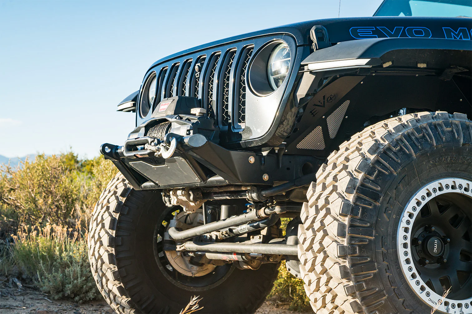 KSPEC Pre Runner Front Winch Tube Bumper JK JL JT - Image 2