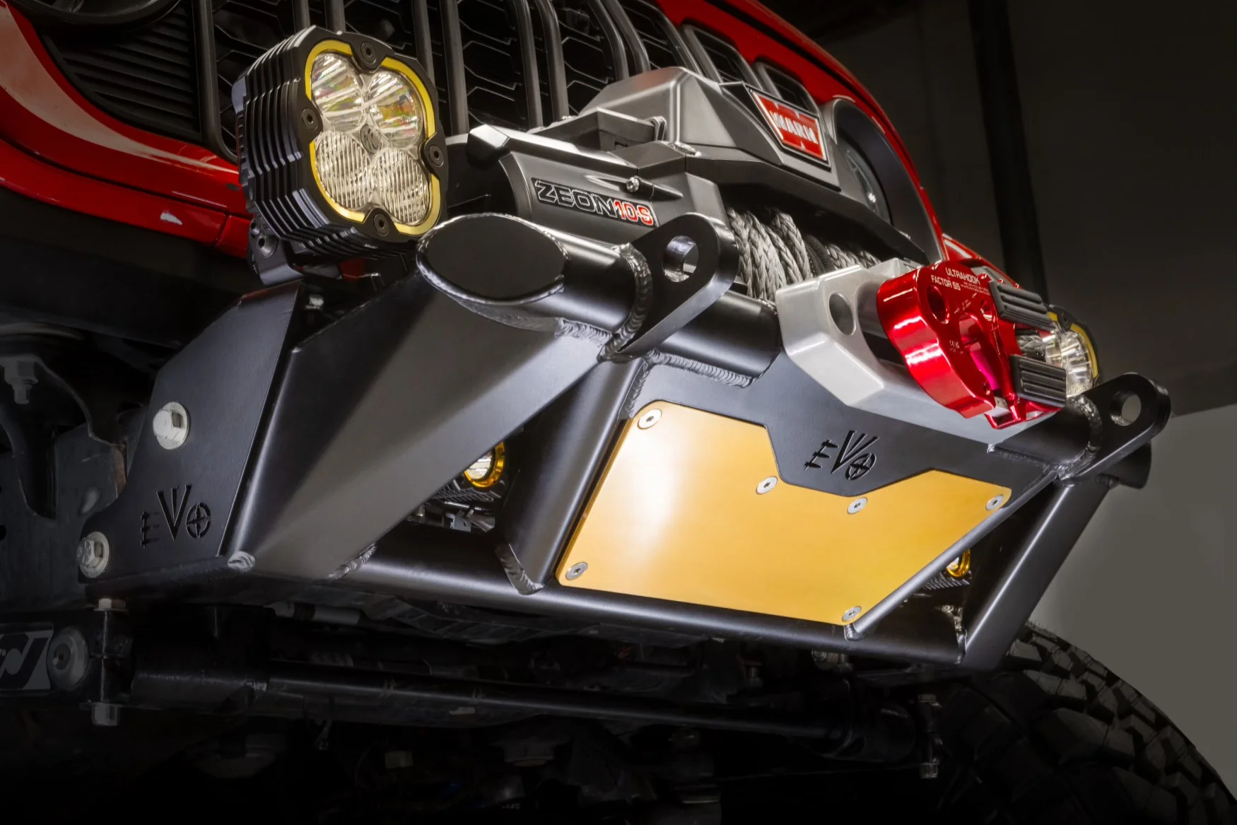 KSPEC Pre Runner Front Winch Tube Bumper JK JL JT - Image 22