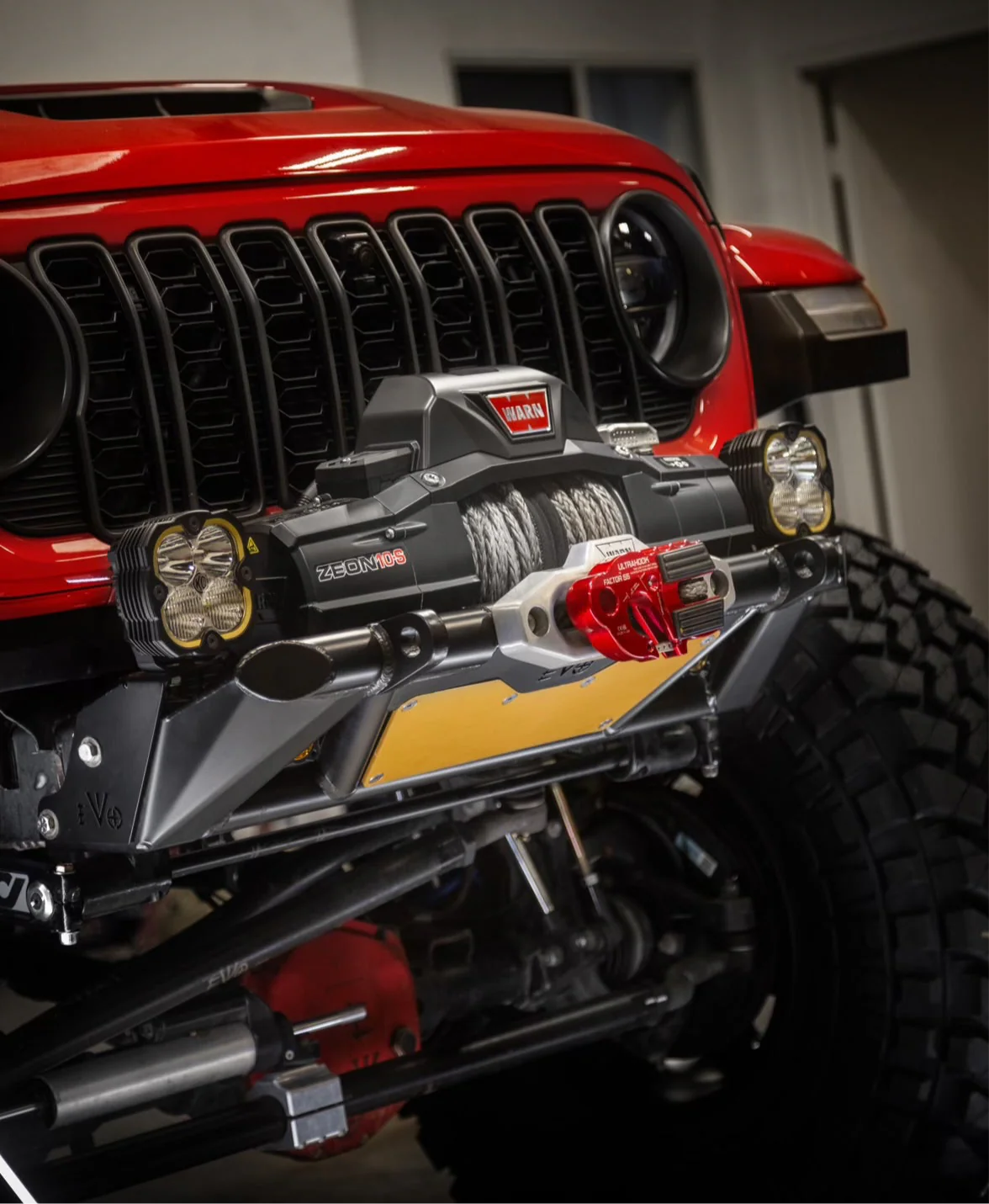 KSPEC Pre Runner Front Winch Tube Bumper JK JL JT - Image 24