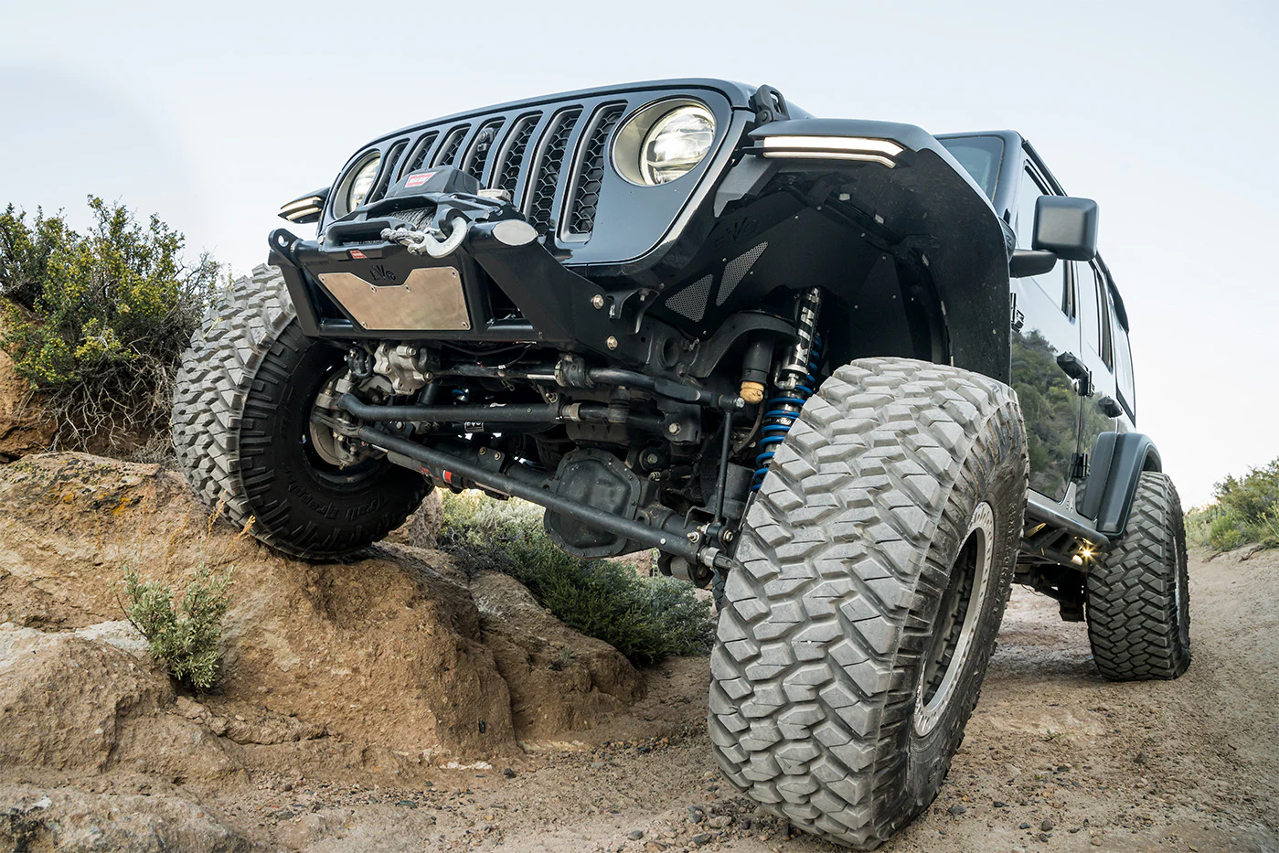 KSPEC Pre Runner Front Winch Tube Bumper JK JL JT - Image 8