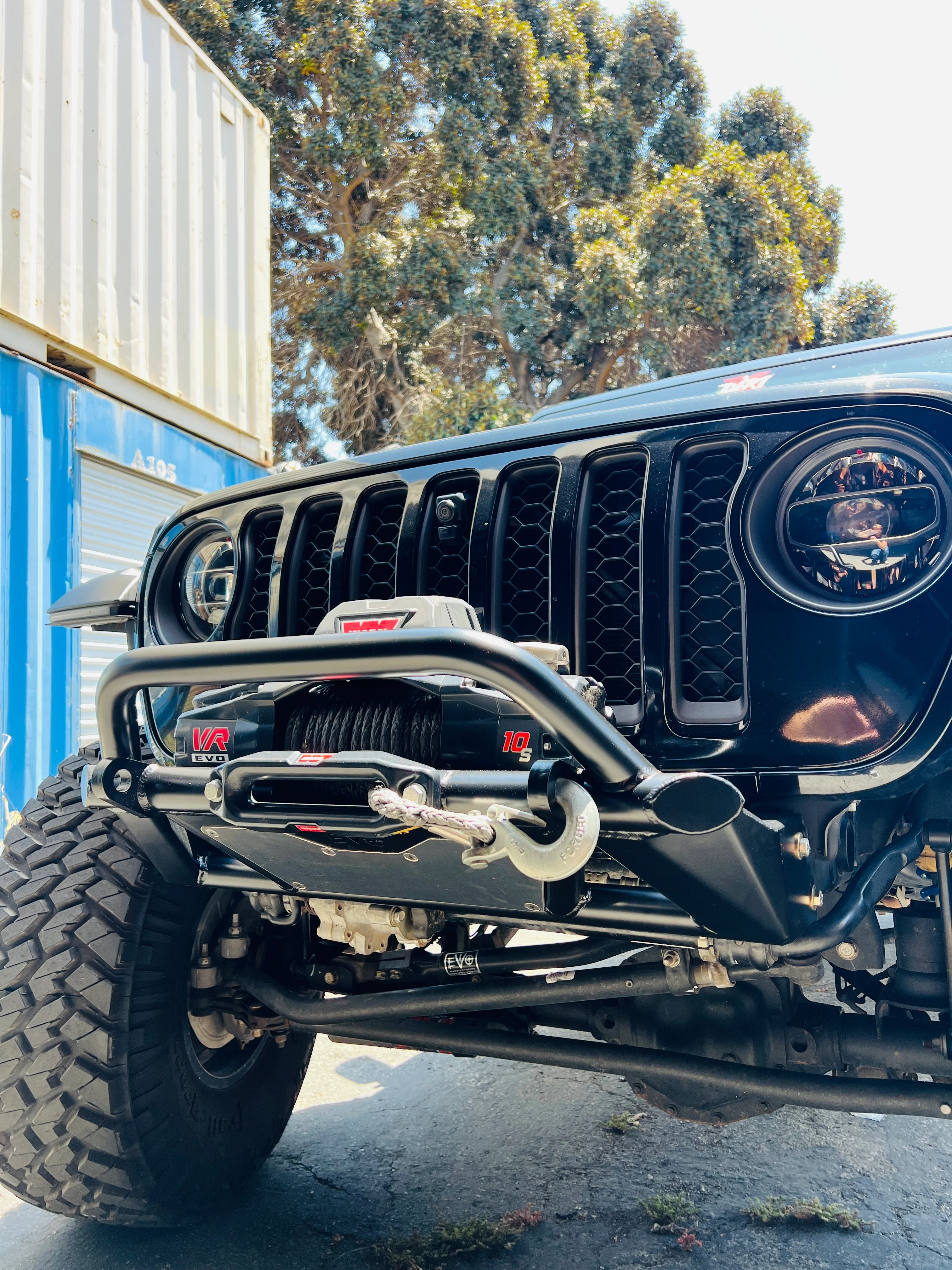 KSPEC Pre Runner Front Winch Tube Bumper JK JL JT - Image 9