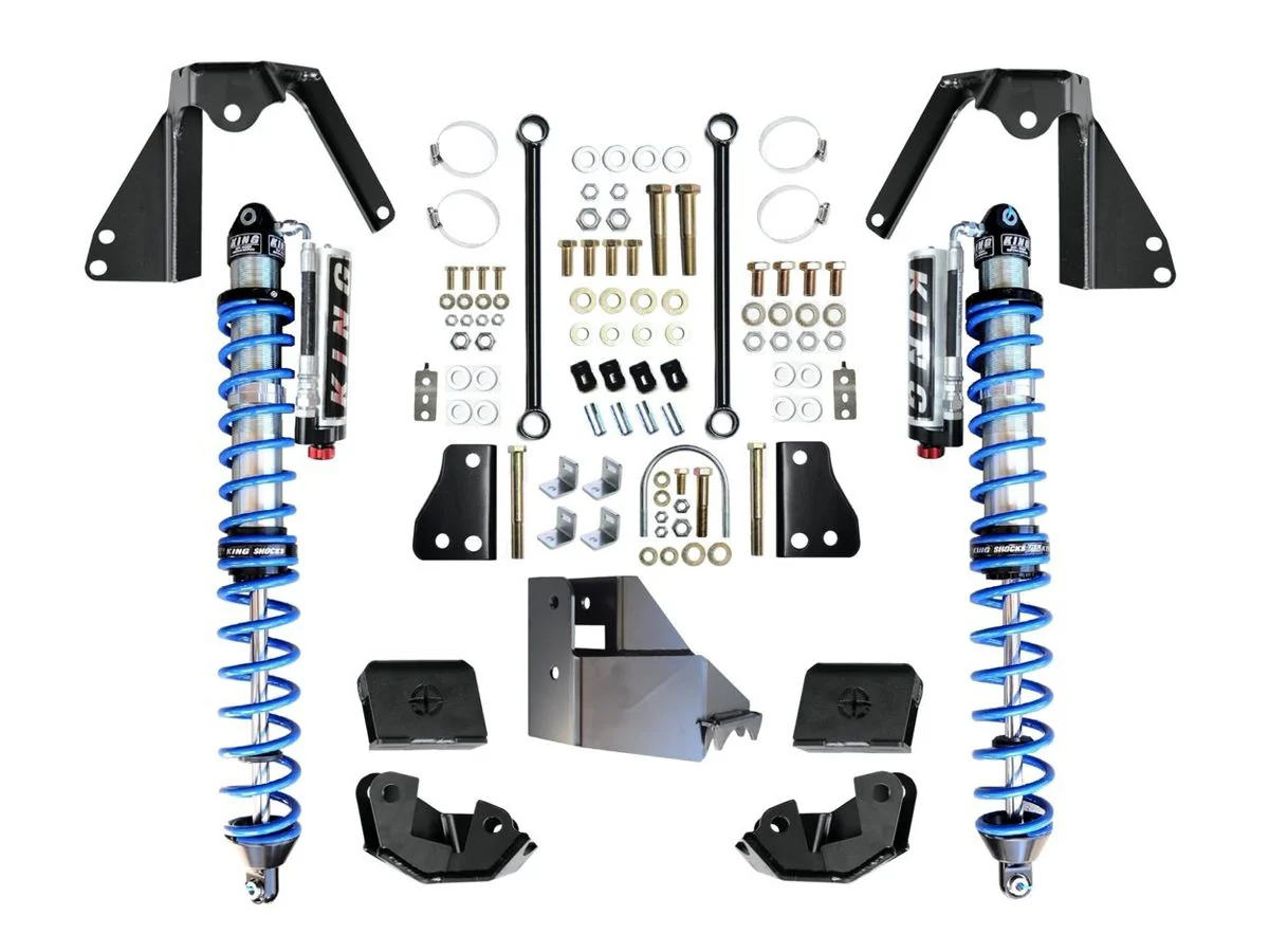 14" INCH TRAVEL EVO SPEC KING NV2514 REAR BOLT-ON 2.5" COILOVER KIT BLACK FOR JL WRANGLER - Image 3